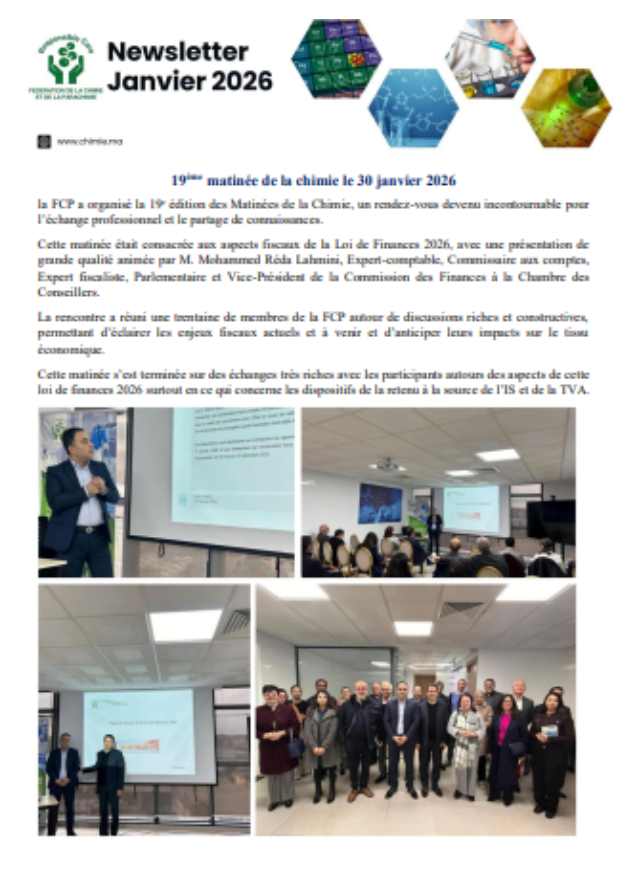 Newsletter Janvier 2026